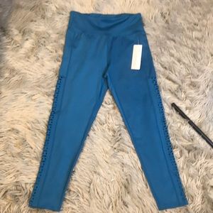 Nanette Lepore Blue Leggings with Side Accents